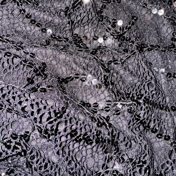 NWT Zara Black FRINGED SEQUIN MINI DRESS Size Small S - Picture 8 of 15